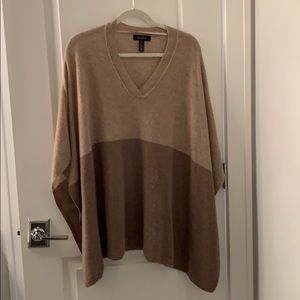 Halogen cashmire poncho